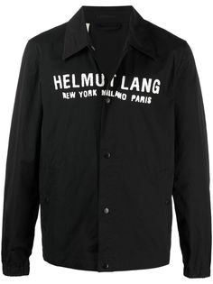 Helmut Lang куртка-рубашка с логотипом