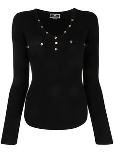 Elisabetta Franchi топ с V-образным вырезом