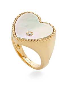 Yvonne Léon кольцо из желтого золота с перламутром