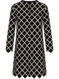Oscar de la Renta пальто в клетку Windowpane