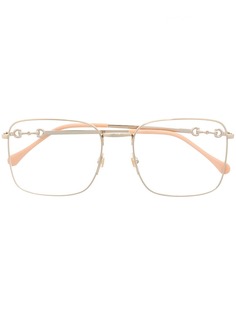 Gucci Eyewear очки с декором Horsebit