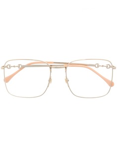 Gucci Eyewear очки с декором Horsebit