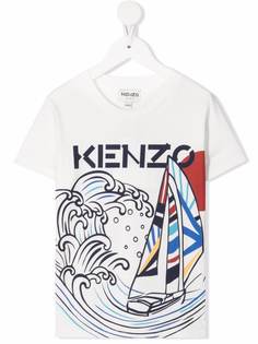 Kenzo Kids футболка с графичным принтом