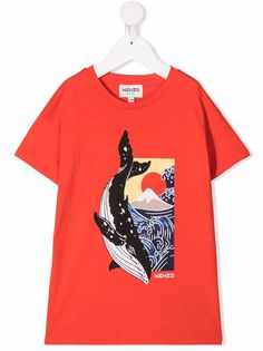 Kenzo Kids футболка с графичным принтом