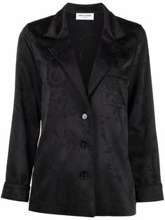 Saint Laurent жаккардовый пиджак