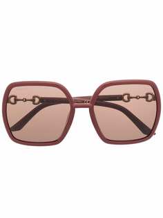 Gucci Eyewear солнцезащитные очки в квадратной оправе