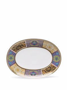 Versace тарелка с узором Barocco Mosaic