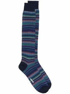 Missoni носки с узором зигзаг