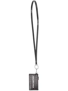 Balenciaga кошелек на молнии со шнурком на шею