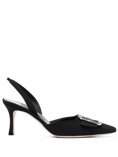 Manolo Blahnik крепдешиновые туфли Maysli