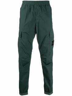 Stone Island брюки с нашивкой-логотипом