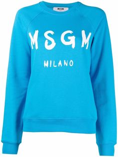 MSGM толстовка с логотипом и рукавами реглан