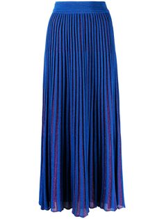 Missoni плиссированная юбка с эффектом металлик
