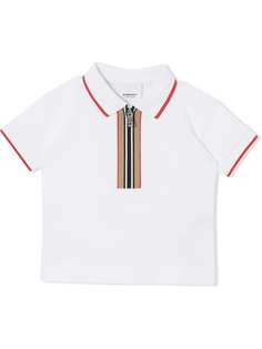 Burberry Kids рубашка поло в полоску Icon Stripe