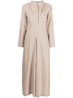 Bambah платье-кафтан в тонкую полоску