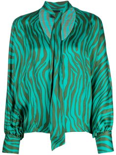 Simonetta Ravizza блузка Pilla с тигровым принтом