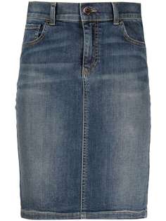 Emporio Armani джинсовая юбка-карандаш