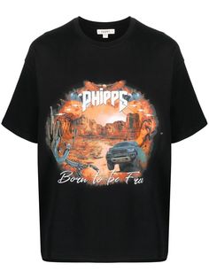 Phipps футболка из органического хлопка с графичным принтом