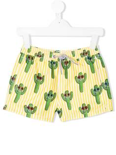 Mc2 Saint Barth Kids happy cactus print swim shorts