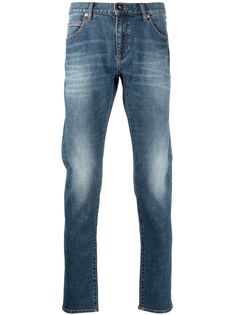 Emporio Armani джинсы из вареного денима