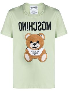 Moschino футболка Teddy Bear с вышивкой