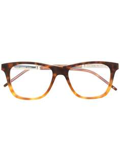 Saint Laurent Eyewear очки в D-образной оправе черепаховой расцветки