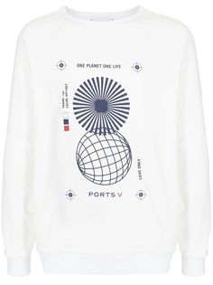 Ports V толстовка с надписью One Planet One Life