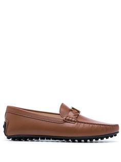 Tods лоферы с логотипом и плетеным ремешком Tod`S