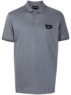 Emporio Armani рубашка поло с нашивкой-логотипом