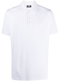 Karl Lagerfeld рубашка поло с вышитым логотипом