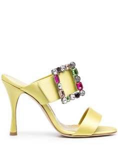 Manolo Blahnik босоножки с кристаллами