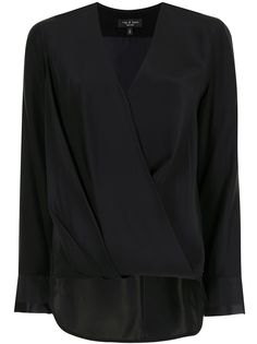 Rag & Bone блузка с запахом