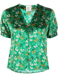 LAutre Chose блузка с цветочным принтом и V-образным вырезом