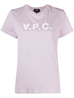 A.P.C. футболка с логотипом
