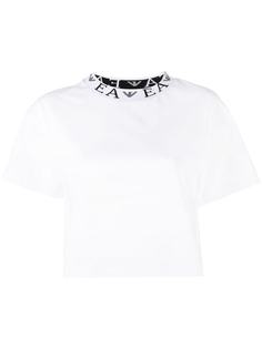 Emporio Armani футболка с логотипом на воротнике