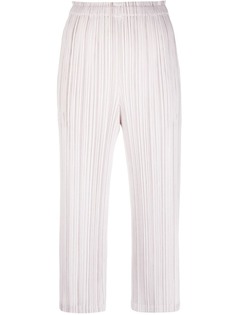 Pleats Please Issey Miyake укороченные плиссированные брюки