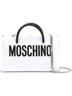 Moschino сумка на плечо с логотипом бренда спереди