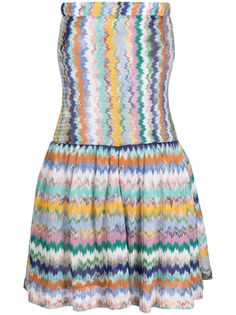 Missoni платье мини с узором зигзаг