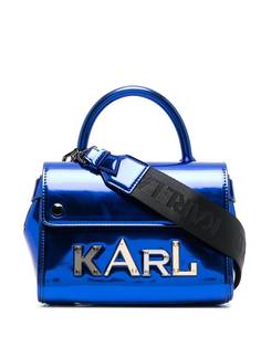 Karl Lagerfeld сумка на плечо K/Letters с эффектом металлик