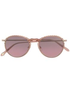 Garrett Leight солнцезащитные очки в круглой оправе