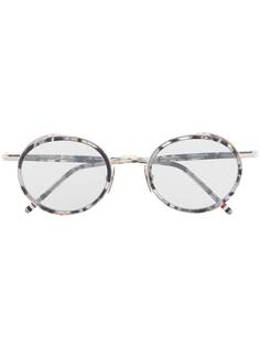 Thom Browne Eyewear солнцезащитные очки TB813 в круглой оправе