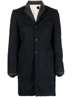 Comme Des Garçons Pre-Owned удлиненный блейзер в полоску