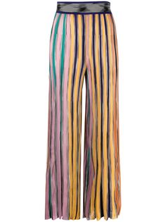 Missoni полосатые брюки широкого кроя