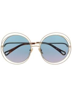 Chloé Eyewear солнцезащитные очки в круглой оправе