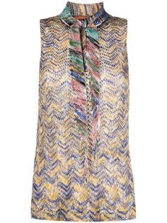 Missoni топ Broody с узором зигзаг