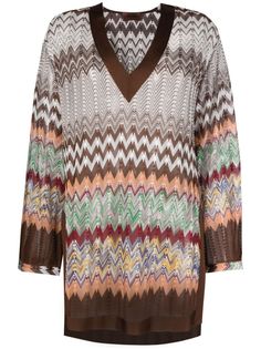 Missoni джемпер с узором зигзаг