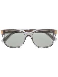 Dunhill солнцезащитные очки в прозрачной квадратной оправе