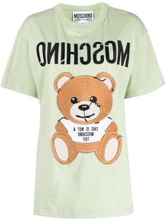 Moschino футболка с нашивкой Teddy Bear