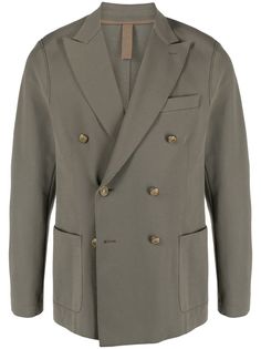Eleventy двубортный пиджак с накладными карманами