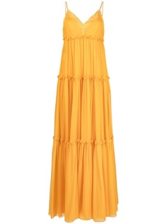 Alberta Ferretti платье макси с кружевом